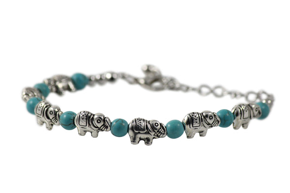 Silver Bangle x Charms
