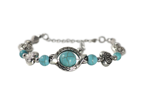 Silver Bangle x Charms